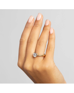 14k Gold Lab Diamond Ring 1.00ct