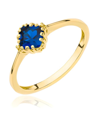 Sapphire stone gold ring
