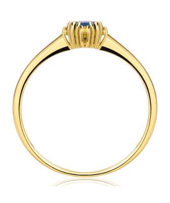 Sapphire stone gold ring