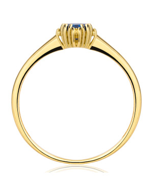 Sapphire stone gold ring
