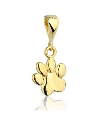 Gold pendant paw 8k trial