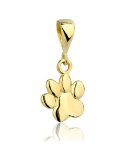 Gold pendant paw 8k trial
