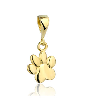 Gold pendant paw 8k trial