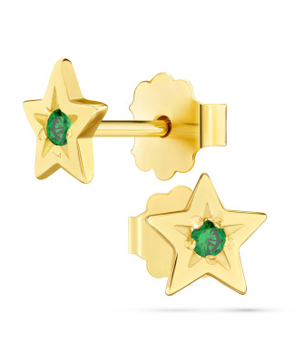 Gold star earrings