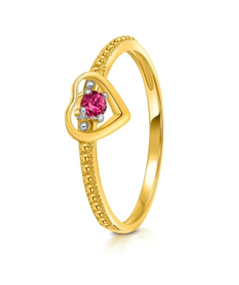 Ring with a large stone gold 8k