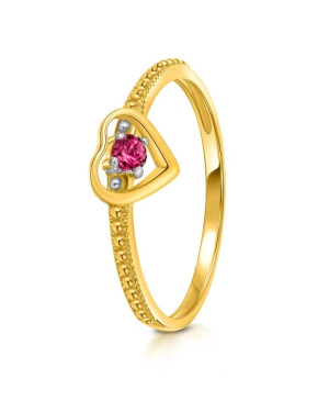 Ring with a large stone gold 8k