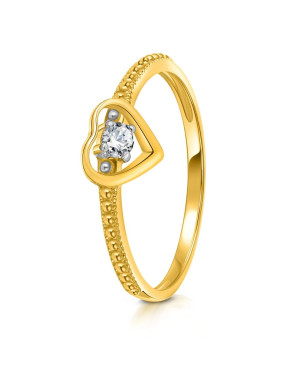 Ring with a large stone gold 8k