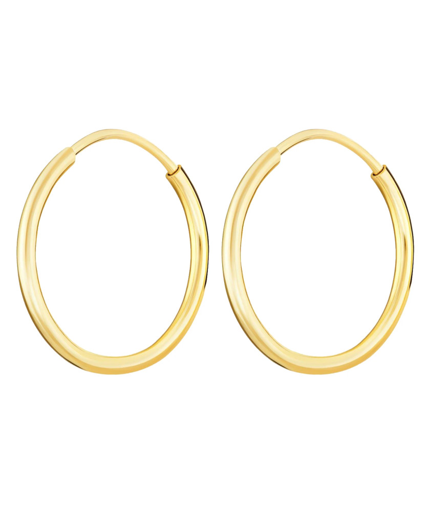 Hoop earrings 1.5 cm 14k