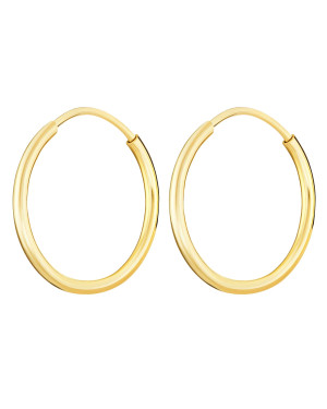 Hoop earrings 1.5 cm 14k