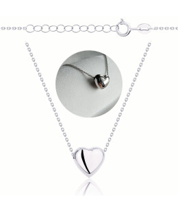 Gold-plated necklace OVAL white stones