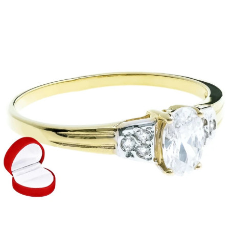 Engagement ring oval stone P2.1278 | GoldJewellery