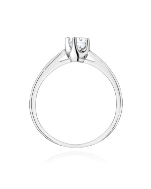 Gold ring with 0.30ct diamond certificate