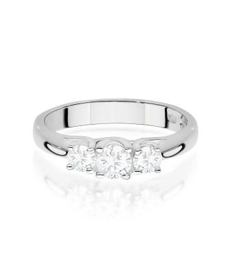 Gold ring with 0.30ct diamond certificate