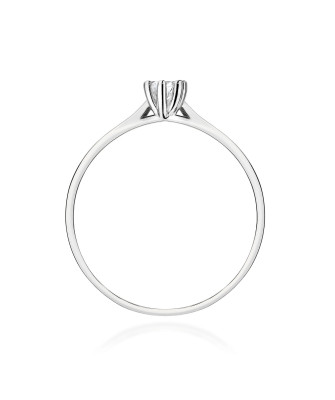 Gold ring with 0.30ct diamond certificate