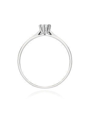 Gold ring with 0.30ct diamond certificate