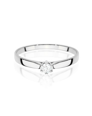 Gold ring with 0.30ct diamond certificate