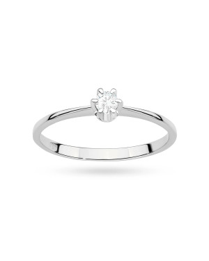 Gold ring with 0.30ct diamond certificate