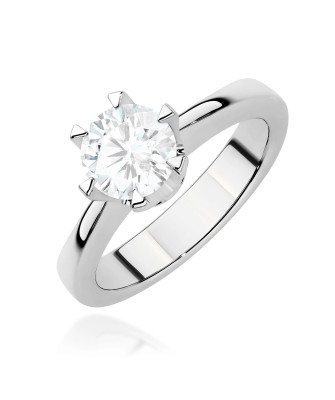 Gold ring with 0.30ct diamond certificate