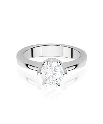 Gold ring with 0.30ct diamond certificate