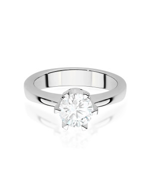 Gold ring with 0.30ct diamond certificate