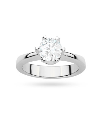 Gold ring with 0.30ct diamond certificate