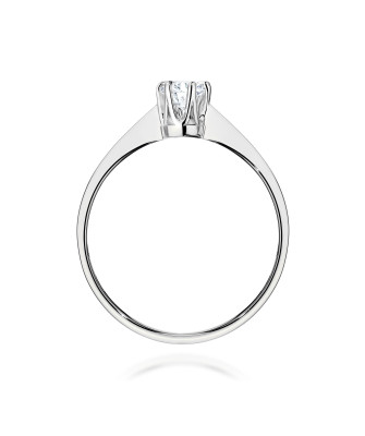 Gold ring with 0.30ct diamond certificate