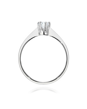 Gold ring with 0.30ct diamond certificate