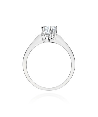 Gold ring with 0.30ct diamond certificate