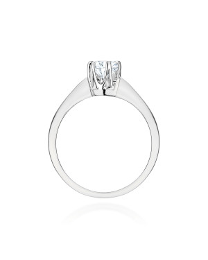 Gold ring with 0.30ct diamond certificate