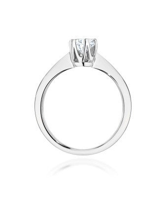 Gold ring with 0.30ct diamond certificate