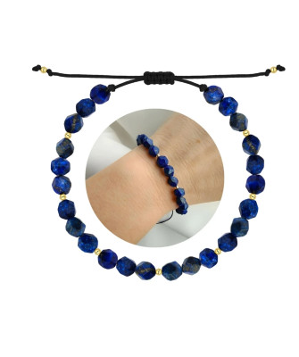 Lapis Lazuli Bracelet with 14ct Yellow Gold Beads