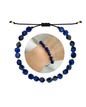 Lapis Lazuli Bracelet with 14ct Yellow Gold Beads