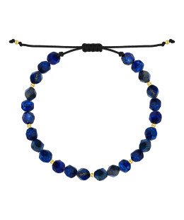 Lapis Lazuli Bracelet with 14ct Yellow Gold Beads