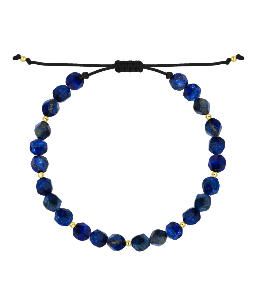 Lapis Lazuli Bracelet with 14ct Yellow Gold Beads