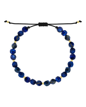 Lapis Lazuli Bracelet with 14ct Yellow Gold Beads