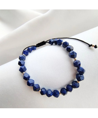 Lapis Lazuli Bracelet with 14ct Yellow Gold Beads