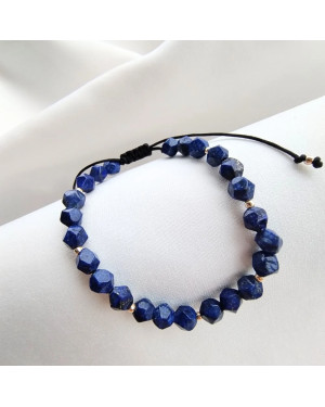 Lapis Lazuli Bracelet with 14ct Yellow Gold Beads