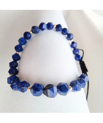Lapis Lazuli Bracelet with 14ct Yellow Gold Beads