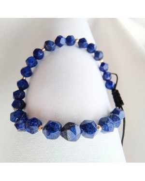 Lapis Lazuli Bracelet with 14ct Yellow Gold Beads
