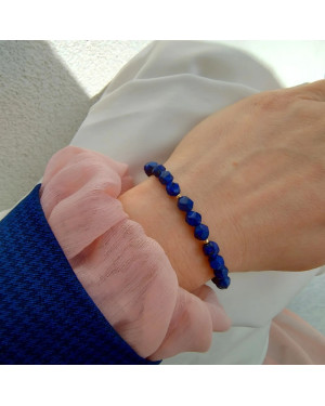 Lapis Lazuli Bracelet with 14ct Yellow Gold Beads