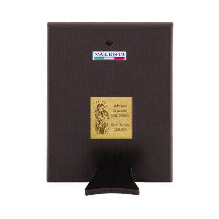 A silver picture communion souvenir for a girl