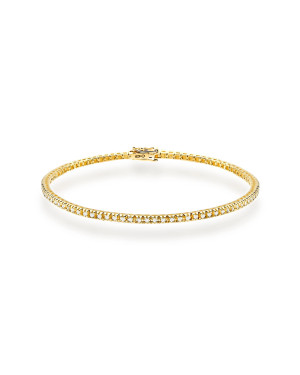 Gold flower earrings 14k with 0.20ct diamond