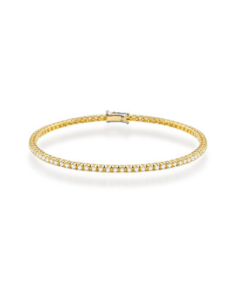 Gold flower earrings 14k with 0.20ct diamond