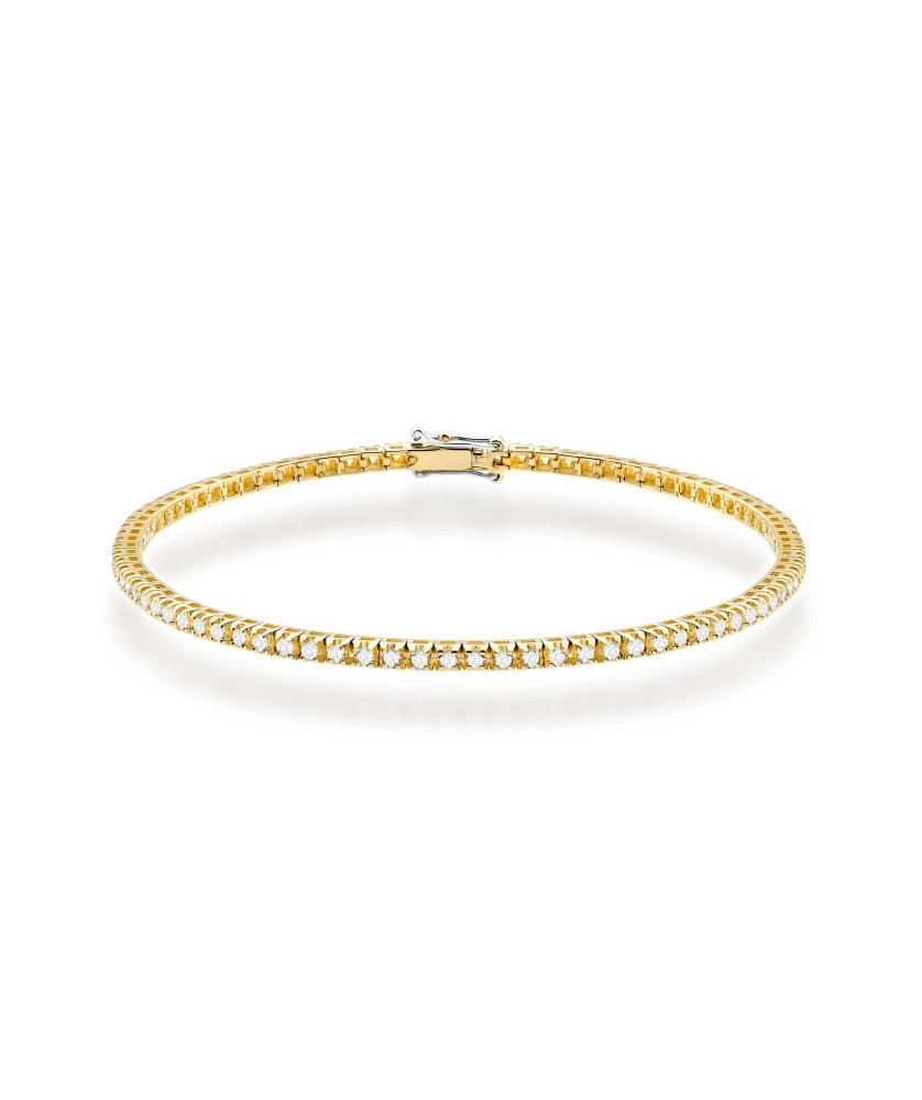 Gold flower earrings 14k with 0.20ct diamond