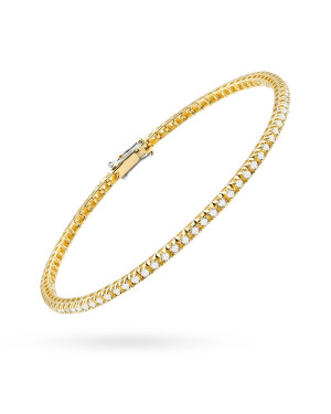 Gold flower earrings 14k with 0.20ct diamond