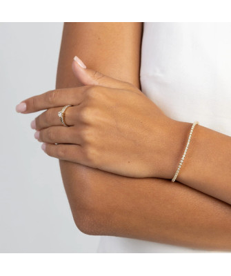 Gold flower earrings 14k with 0.20ct diamond