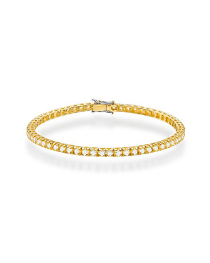 Gold flower earrings 14k with 0.20ct diamond