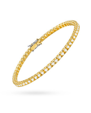 Gold flower earrings 14k with 0.20ct diamond