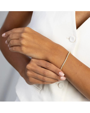 Gold flower earrings 14k with 0.20ct diamond