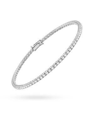 Gold flower earrings 14k with 0.20ct diamond